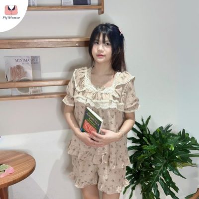 đồ bộ cổ vuông đẹp