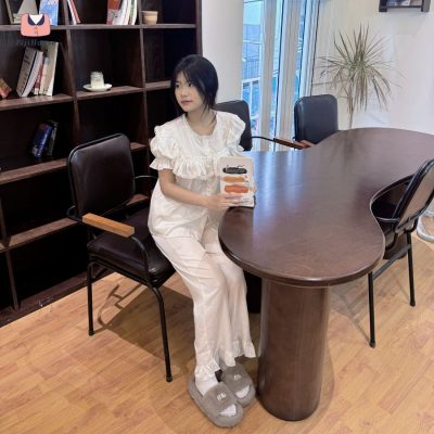 set pijama lụa cộc dài