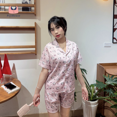pijama cộc mặc hội nhóm