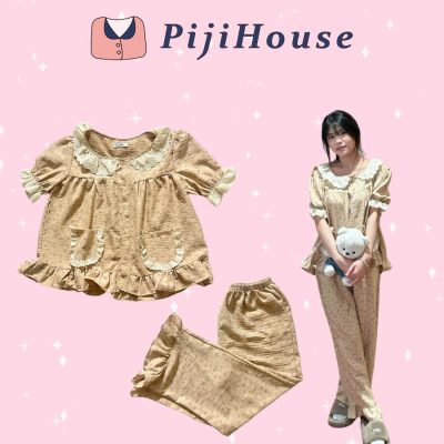 pijama dài đi coffee