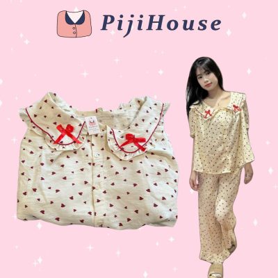 pijama dài đi coffee