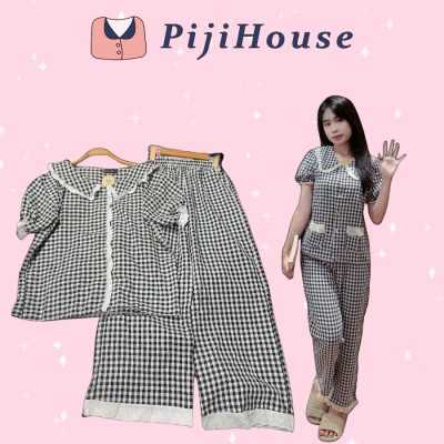 pijama dài đi coffee