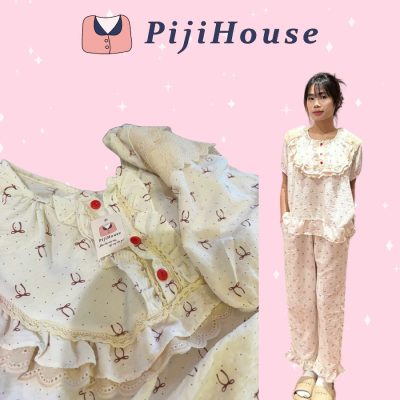 pijama dài đi coffee