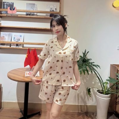 pijama cộc măc hội nhóm