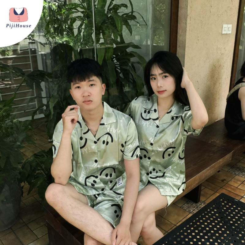 quần áo ngủ nam vải lụa
