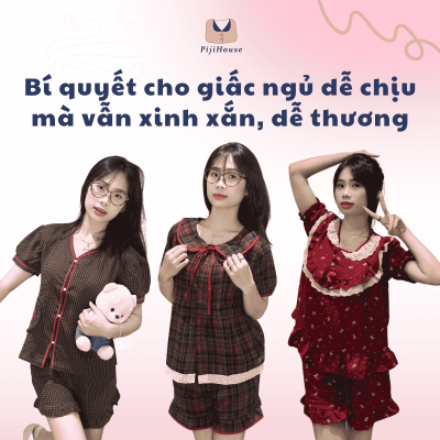 Đồ ngủ pijama ngắn cute