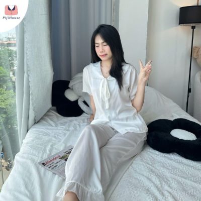 pijama nữ lụa dài
