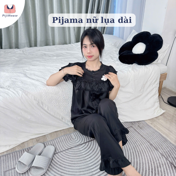 pijama nữ lụa dài